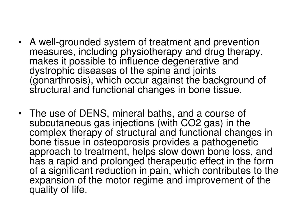 a well grounded system of treatment