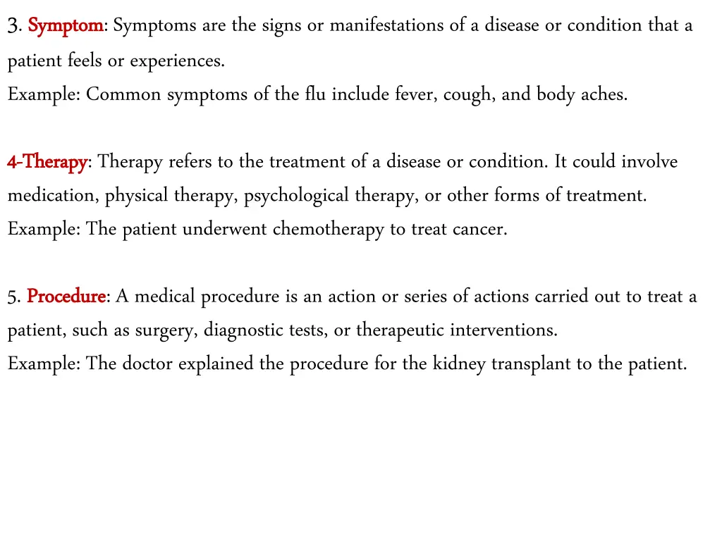 3 symptom symptom symptoms are the signs