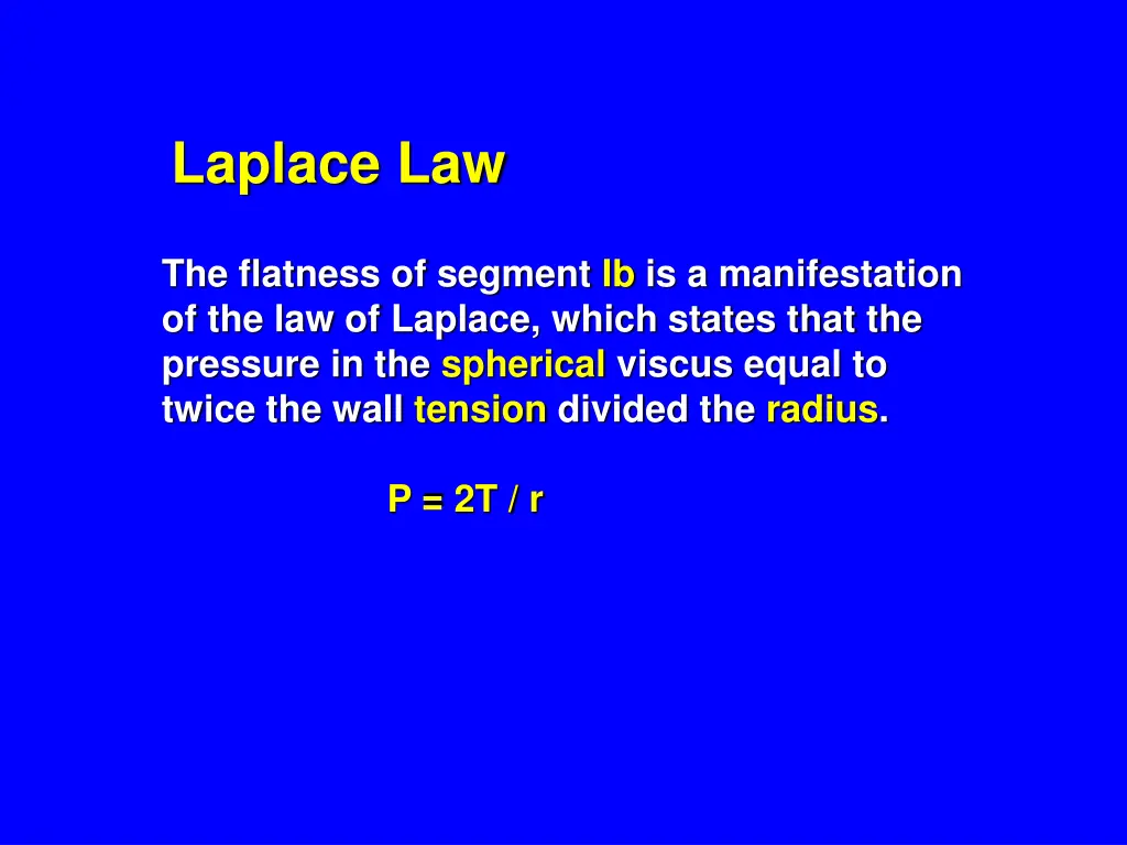 laplace law
