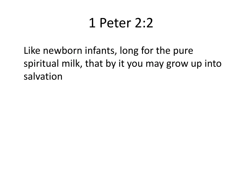1 peter 2 2