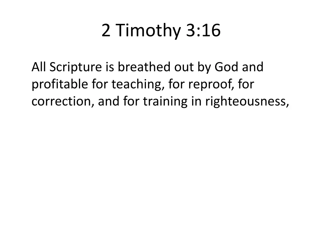 2 timothy 3 16 1