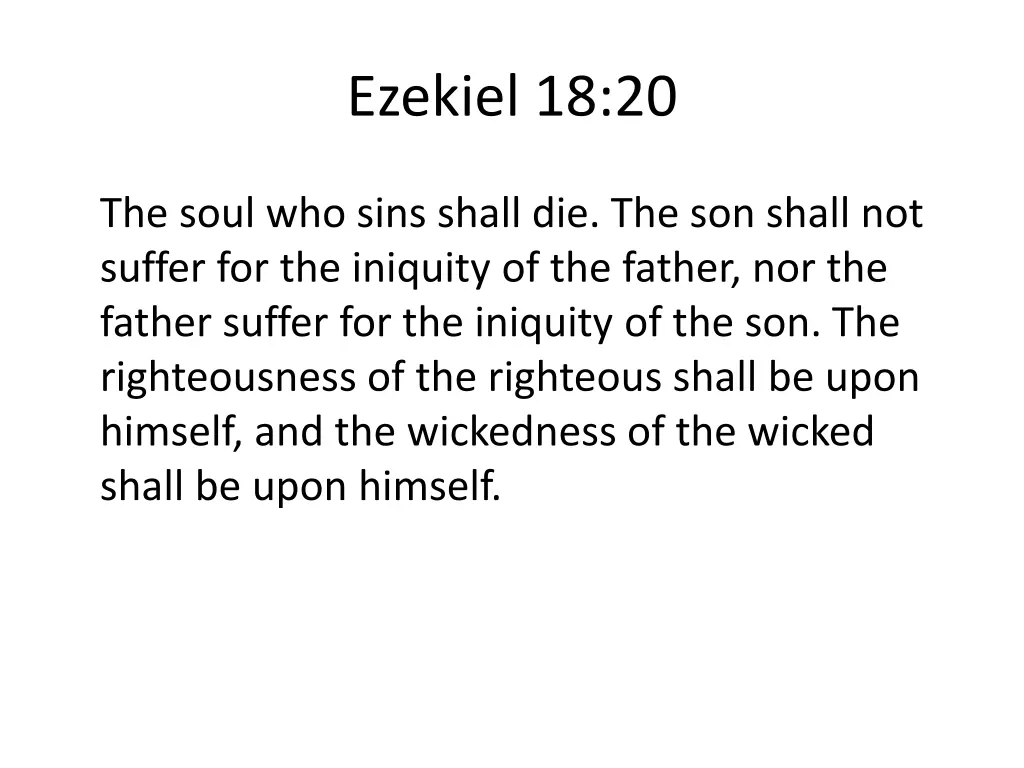 ezekiel 18 20