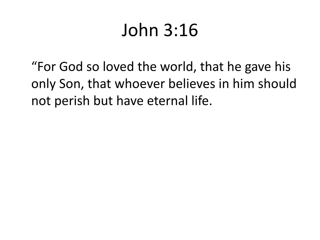 john 3 16