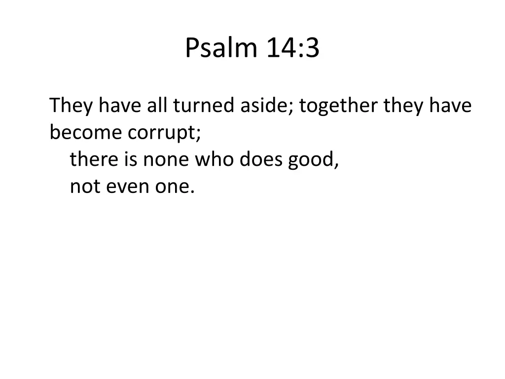 psalm 14 3
