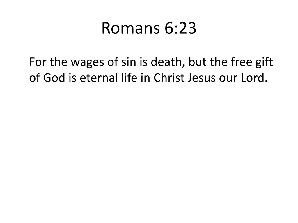 romans 6 23