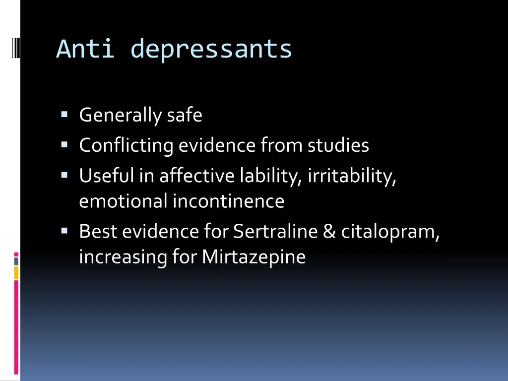anti depressants