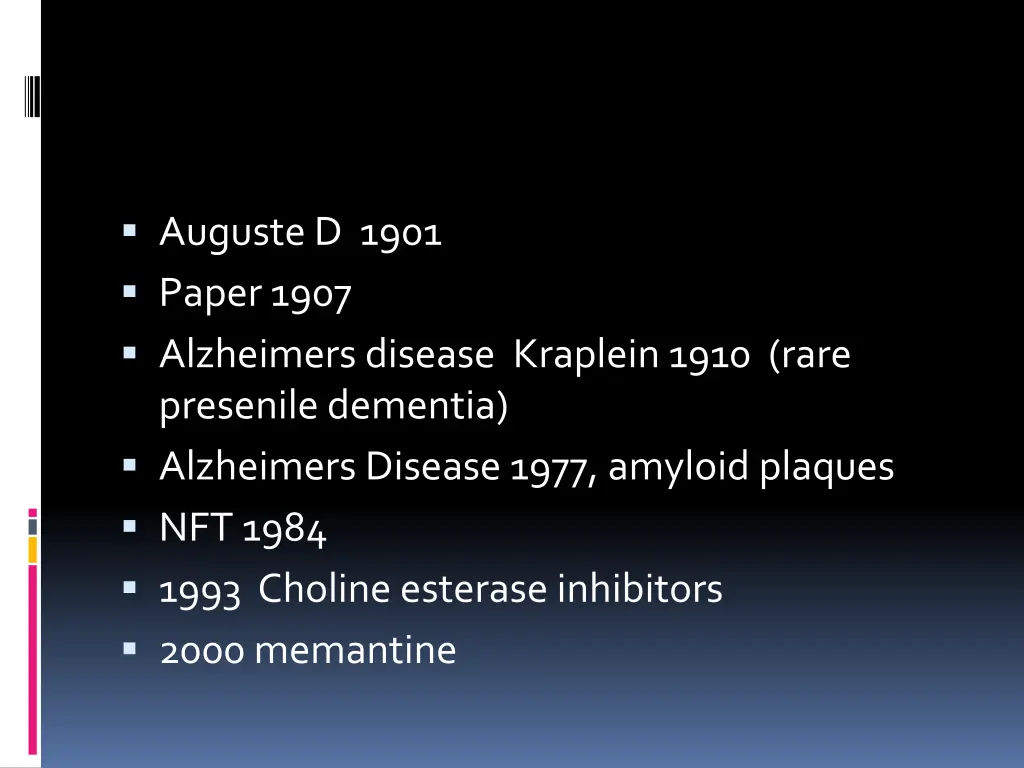 augusted 1901 paper 1907 alzheimers disease