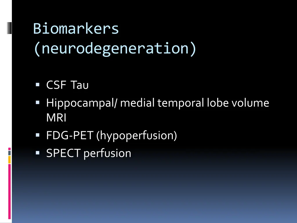 biomarkers neurodegeneration