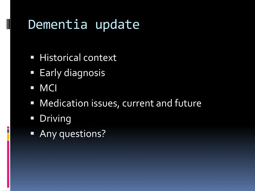 dementia update