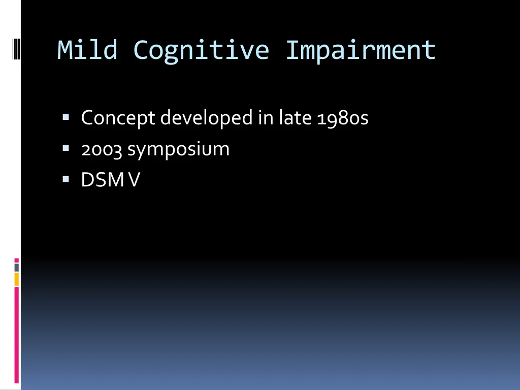 mild cognitive impairment