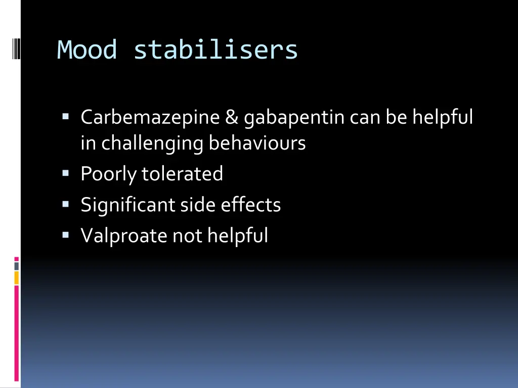 mood stabilisers