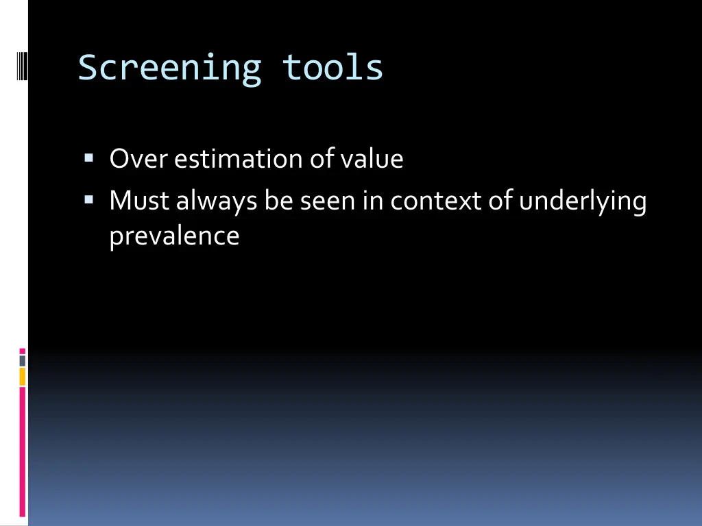screening tools