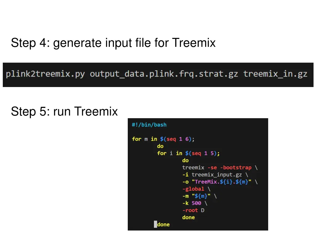 step 4 generate input file for treemix