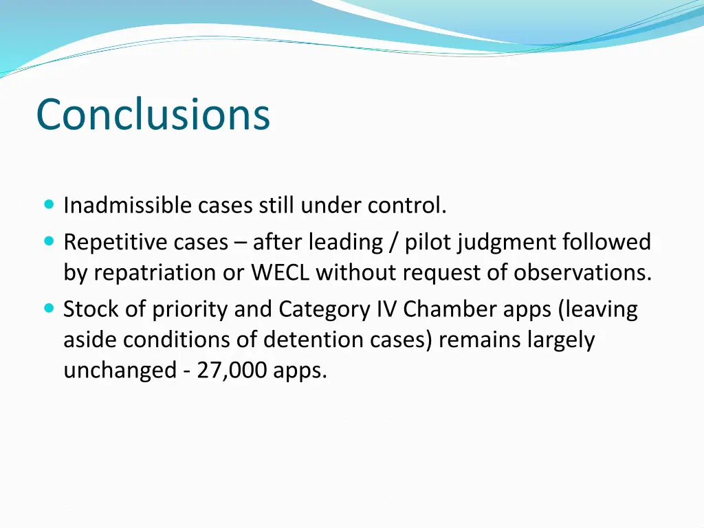conclusions