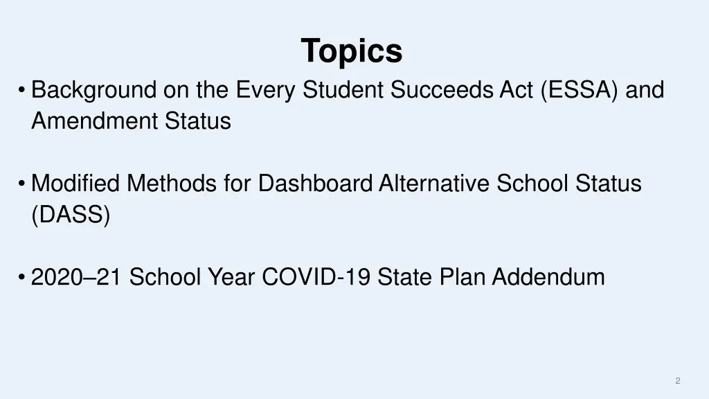 topics