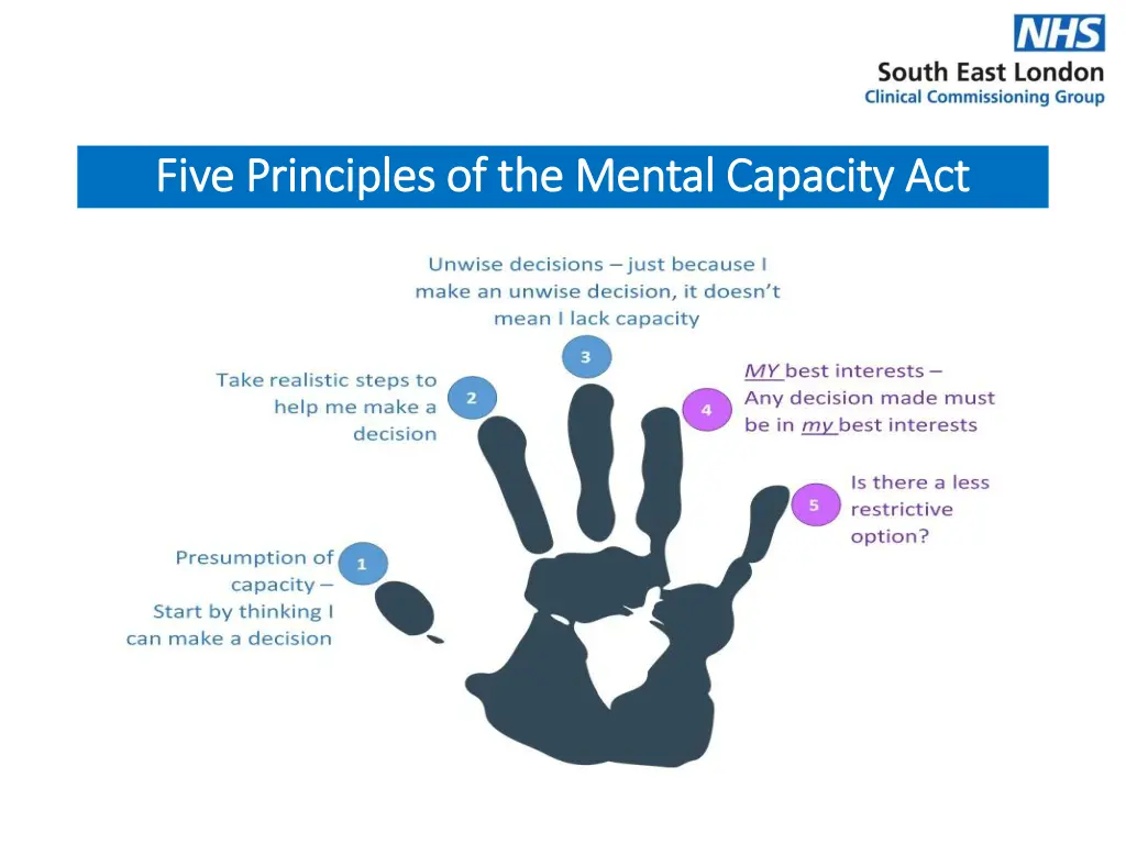 five principles of the mental capacity act five