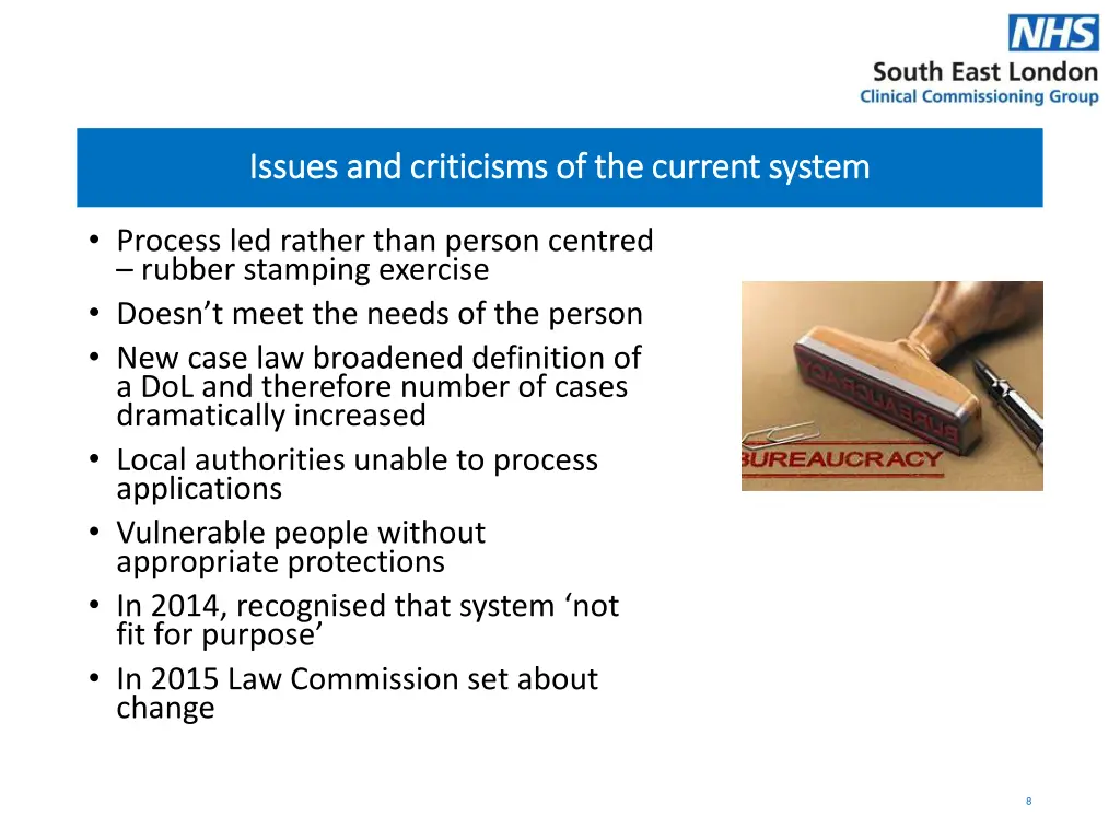 issues and criticisms of the current system