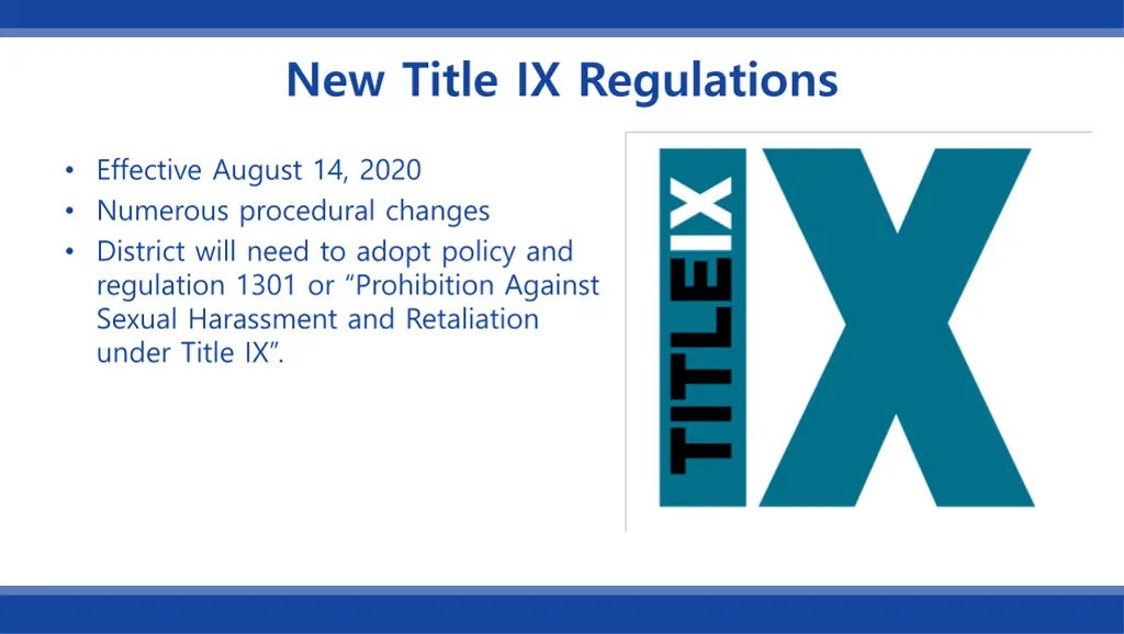new title ix regulations