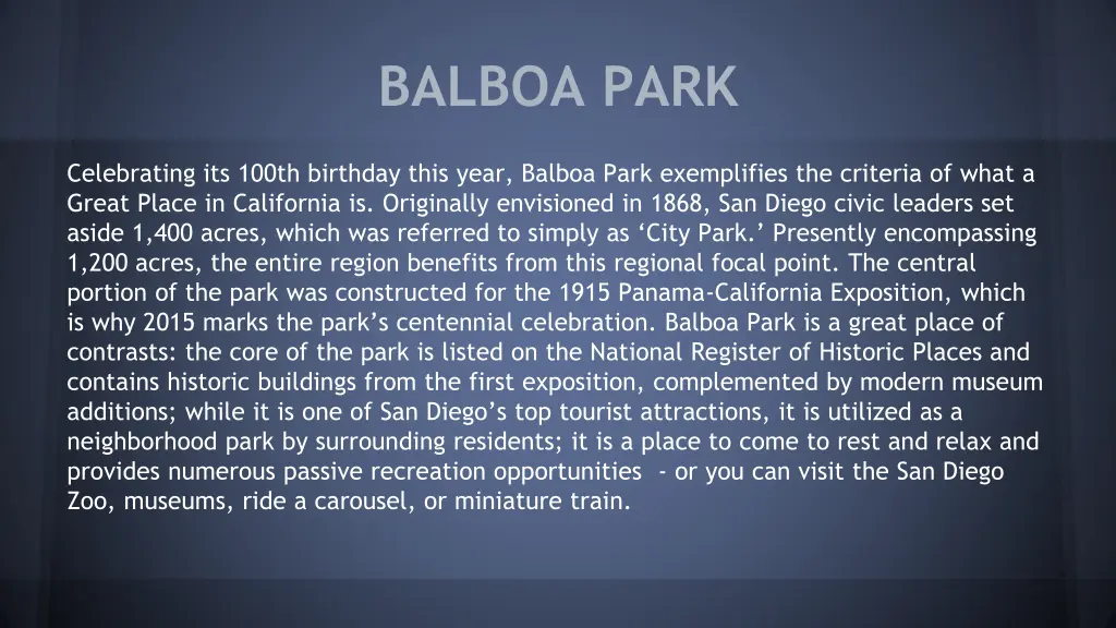 balboa park