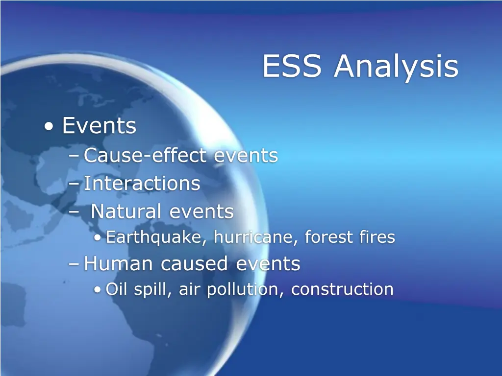 ess analysis