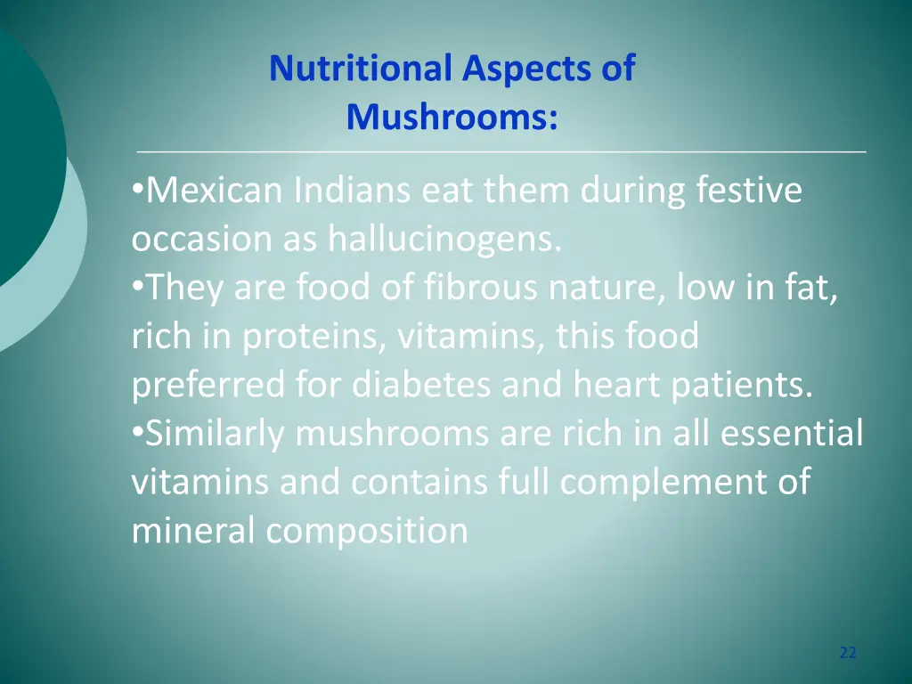 nutritional aspects of mushrooms 1
