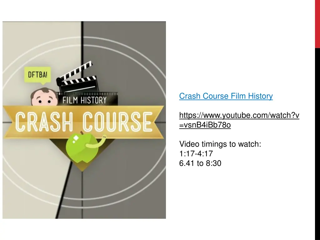 crash course film history