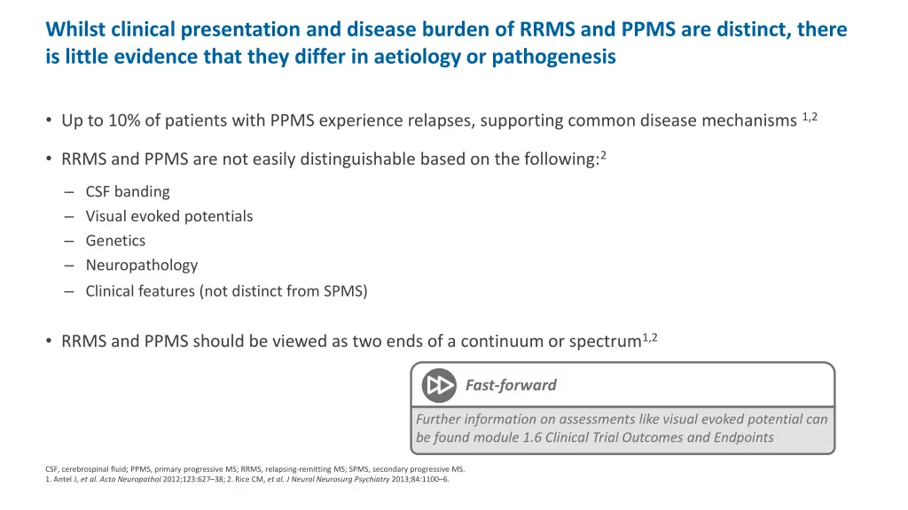whilst clinical presentation and disease burden