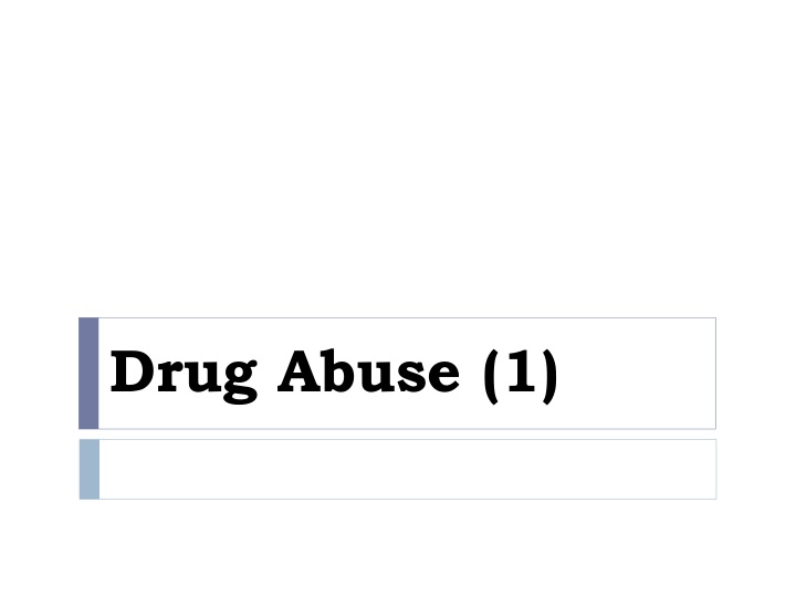 drug abuse 1