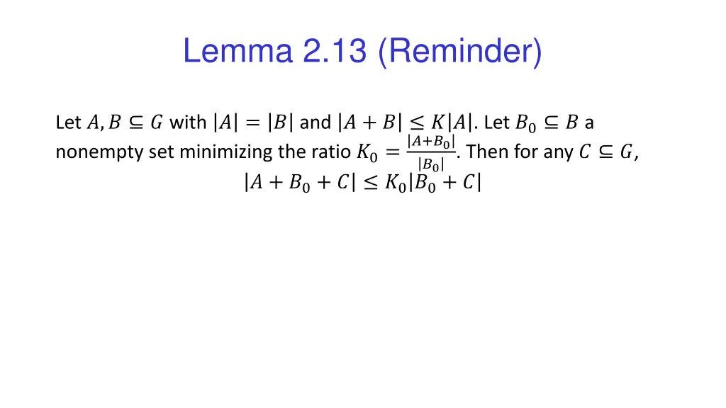 lemma 2 13 reminder