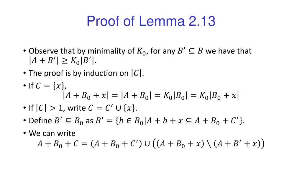 proof of lemma 2 13