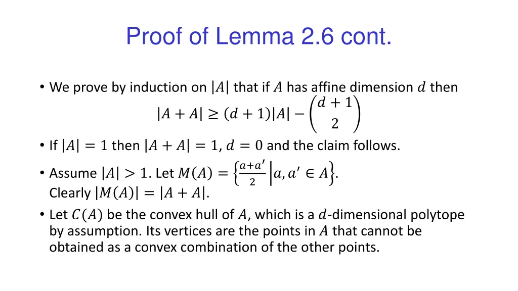 proof of lemma 2 6 cont