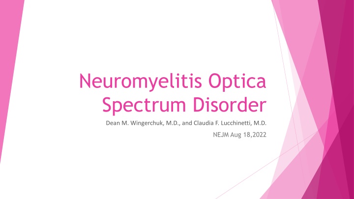 neuromyelitis optica spectrum disorder