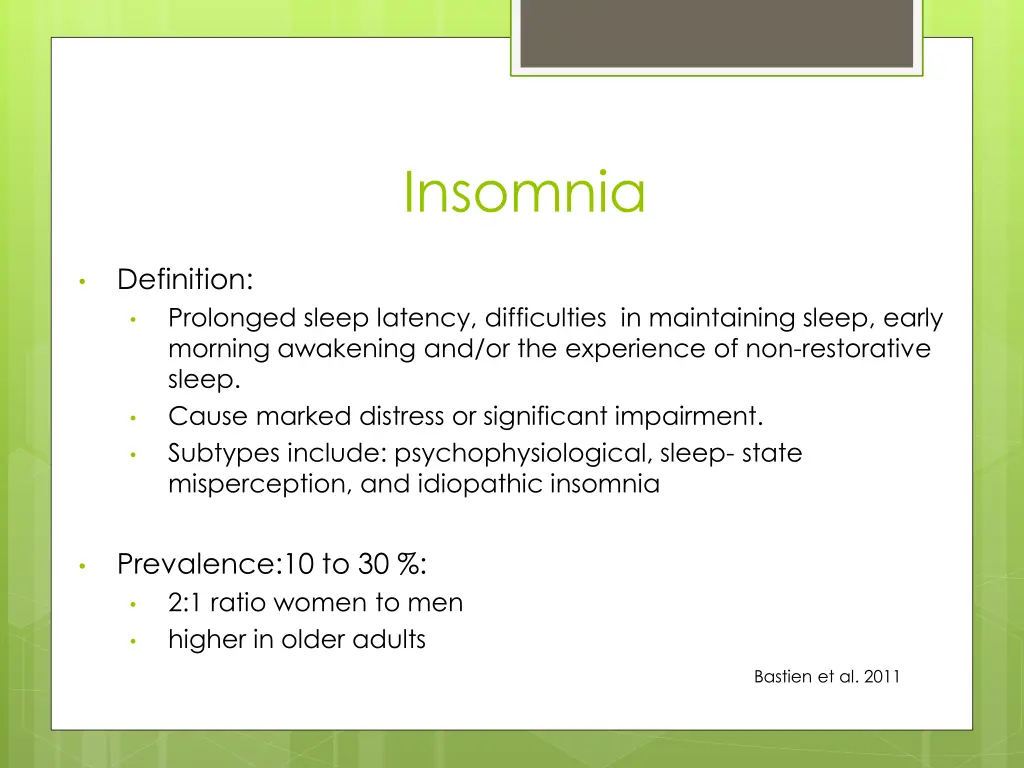 insomnia