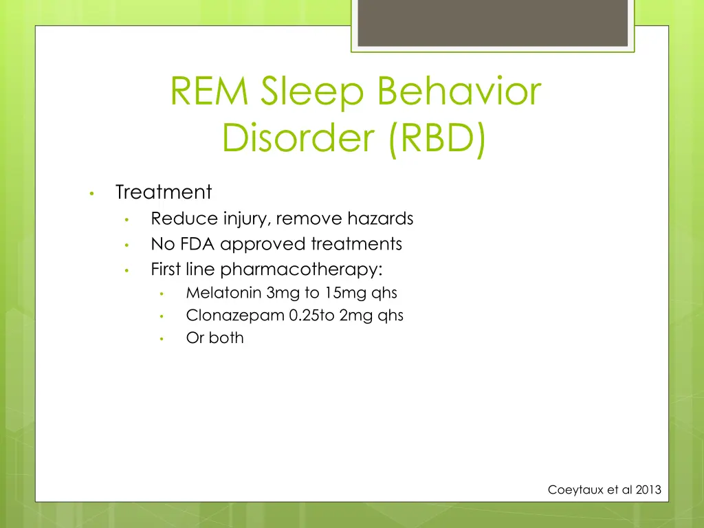 rem sleep behavior disorder rbd 1