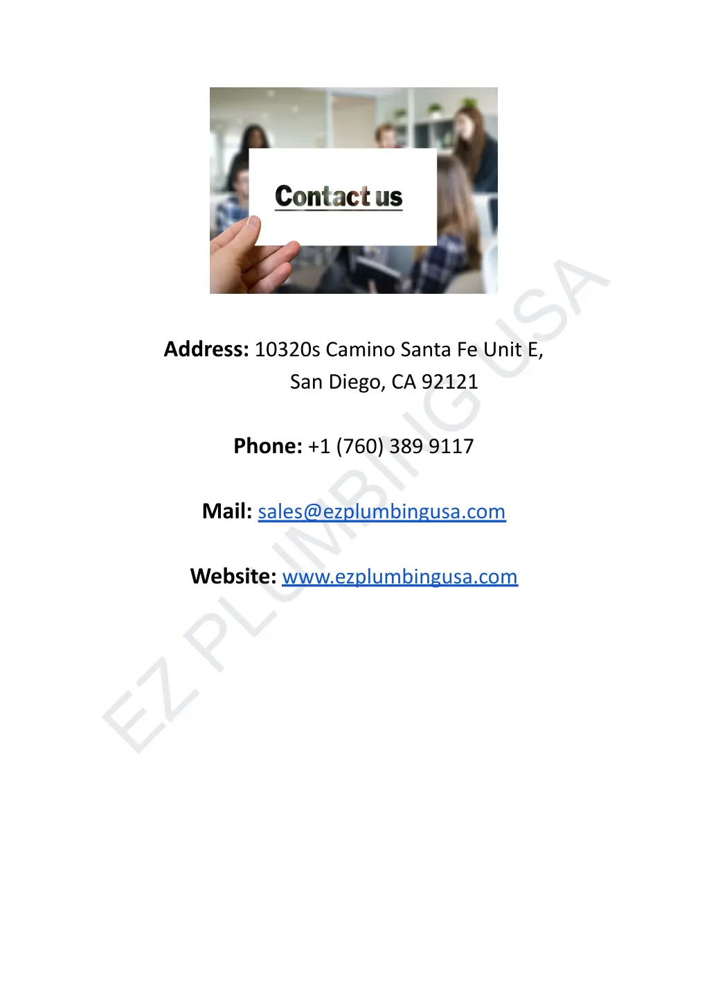 ez plumbing usa