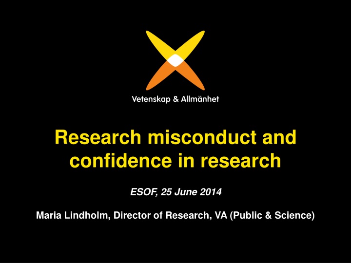 research misconduct and confidence in research