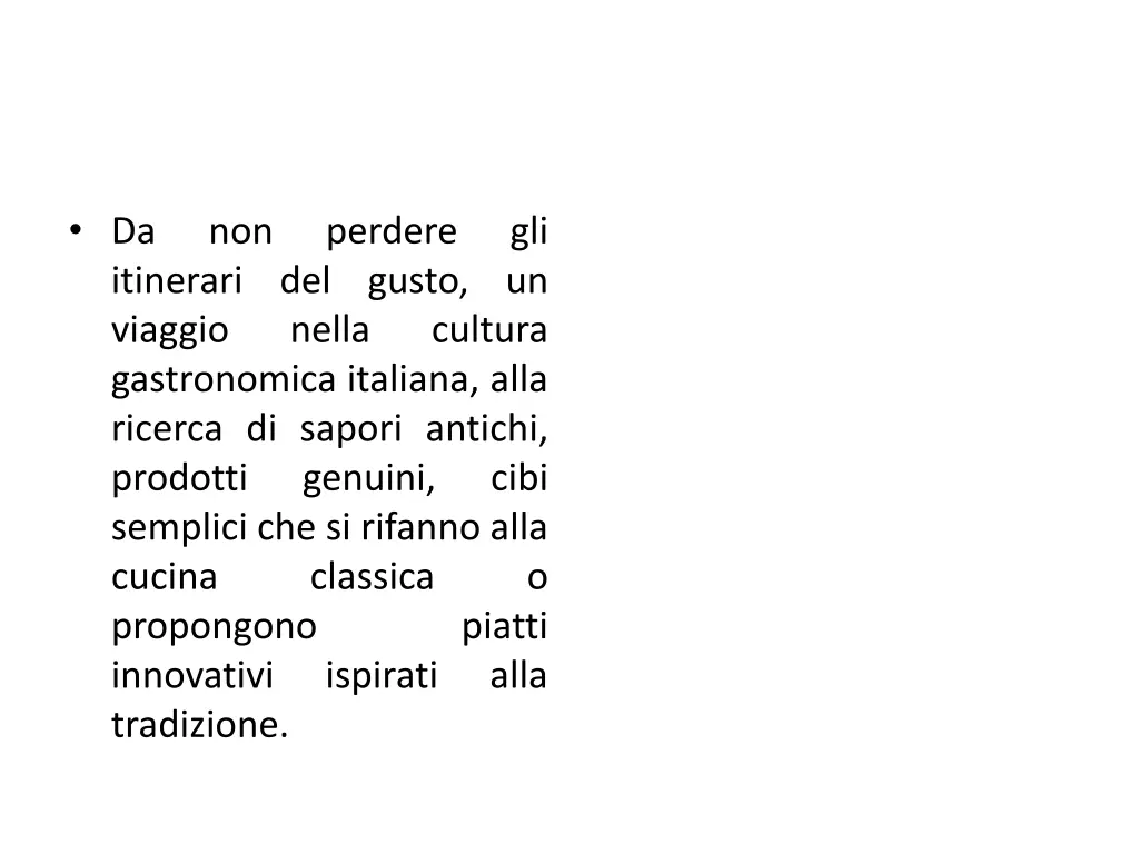da itinerari del gusto un viaggio nella