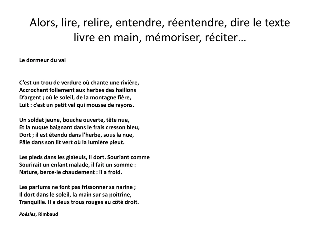alors lire relire entendre r entendre dire