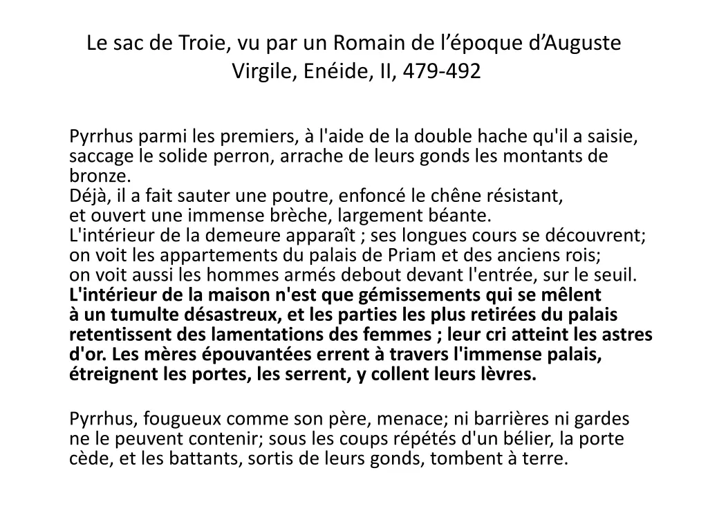 le sac de troie vu par un romain de l poque