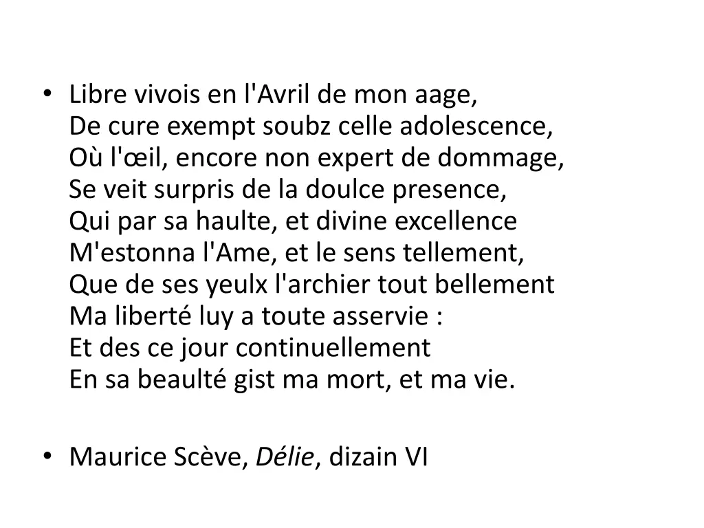 libre vivois en l avril de mon aage de cure