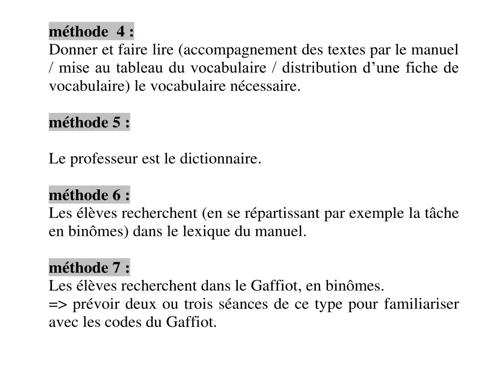 m thode 4 donner et faire lire accompagnement