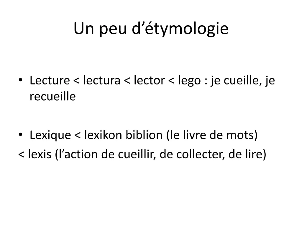 un peu d tymologie