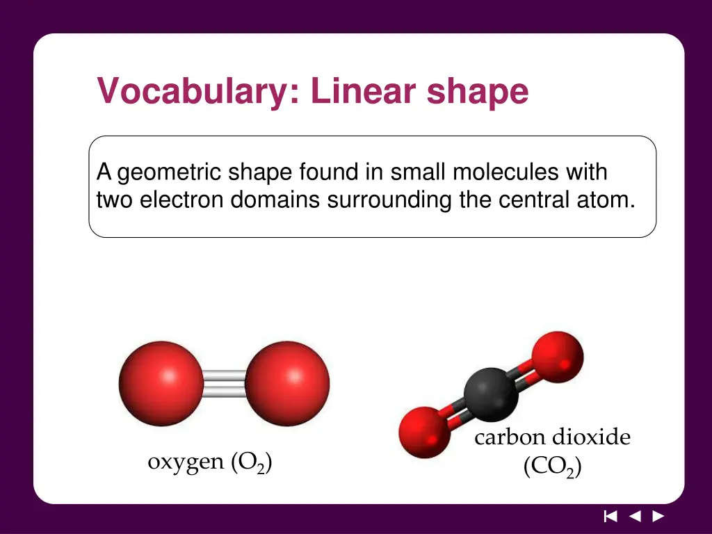 vocabulary linear shape