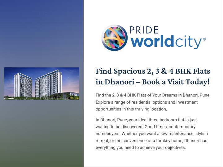 find spacious 2 3 4 bhk flats in dhanori 3 book