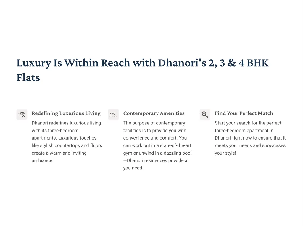 luxury is within reach with dhanori