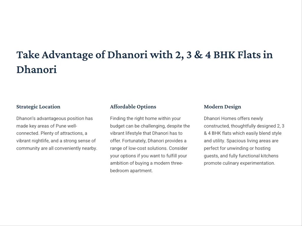 take advantage of dhanori with 2 3 4 bhk flats