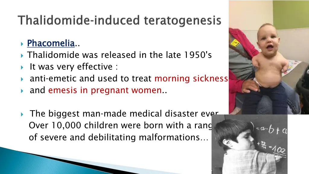 phacomelia thalidomide was released in the late