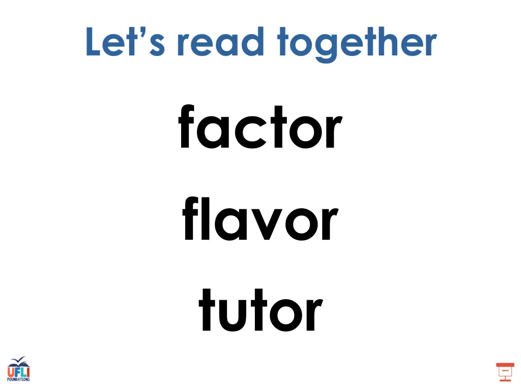 factor flavor tutor