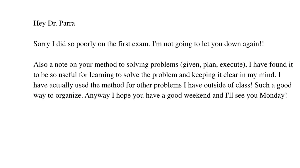 hey dr parra