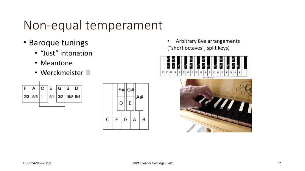 non equal temperament baroque tunings just